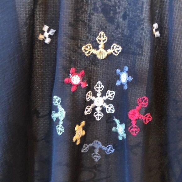 American Eagle Kimono wrap embroidered XS/S EUC - Picture 6 of 9
